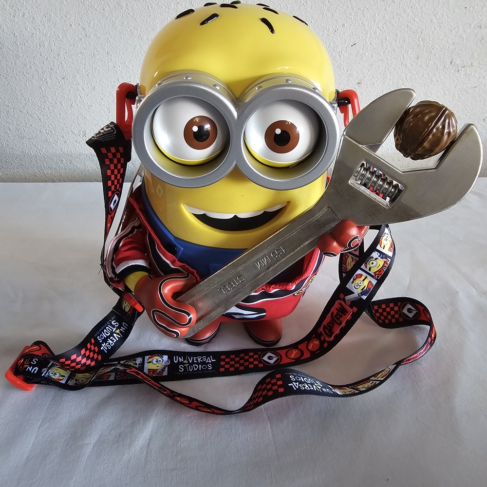 Minion Toy with Wrench and Lanyard